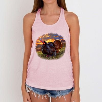 The Sunrise Turkey Women's Knotted Racerback Tank