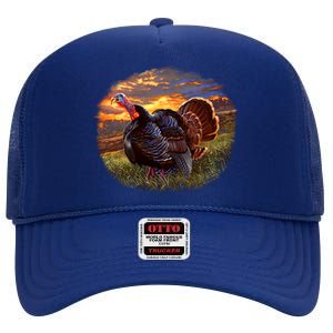 The Sunrise Turkey High Crown Mesh Back Trucker Hat