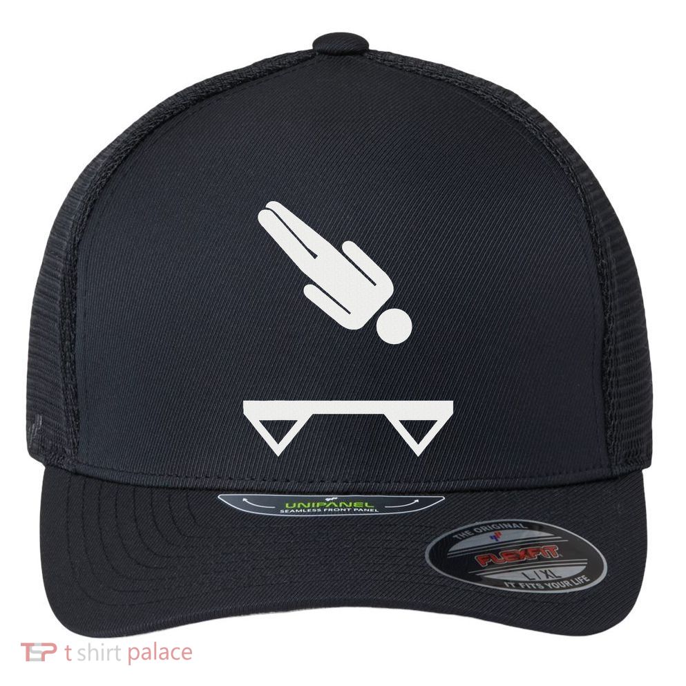 Trampoline Symbol Flexfit Unipanel Trucker Cap