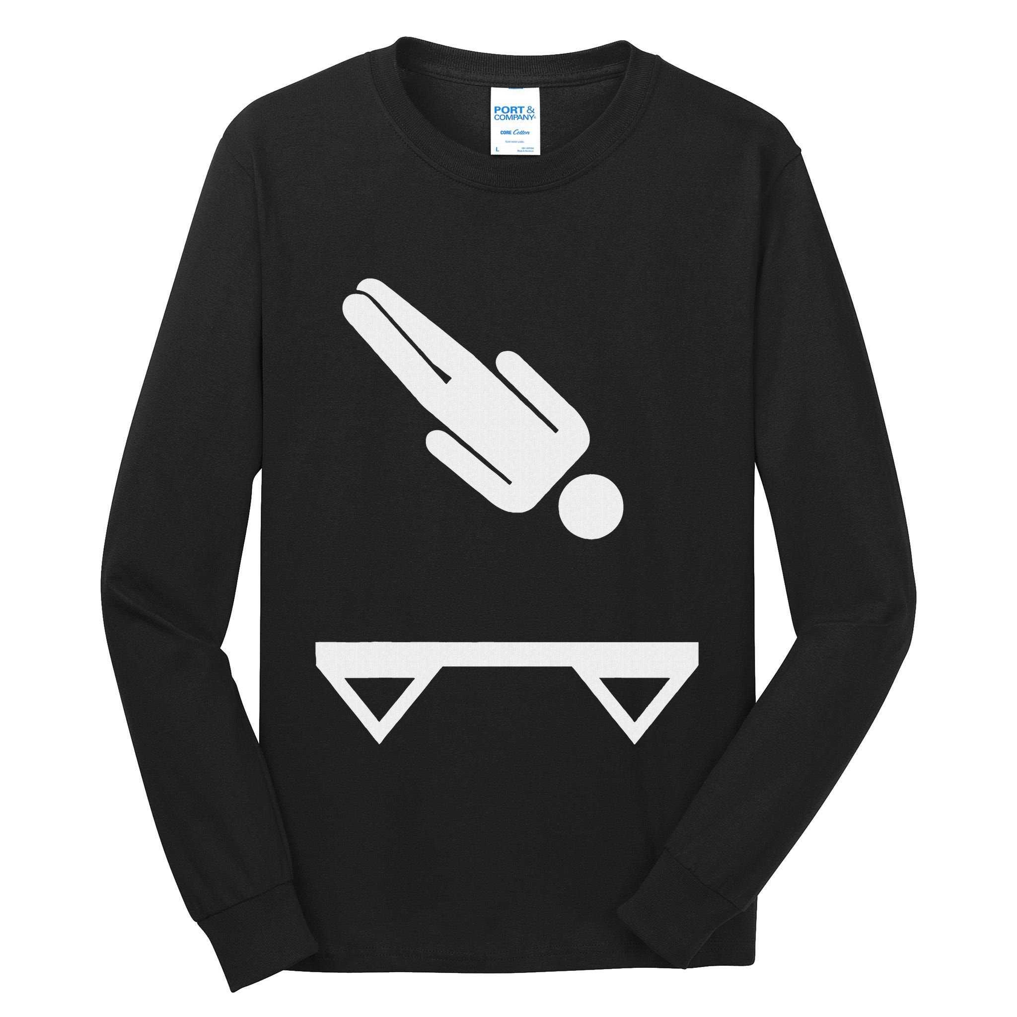 Trampoline Symbol Tall Long Sleeve T-Shirt