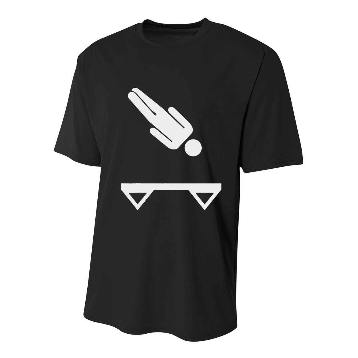 Trampoline Symbol Youth Performance Sprint T-Shirt