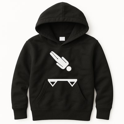 Trampoline Symbol Kids Hoodie