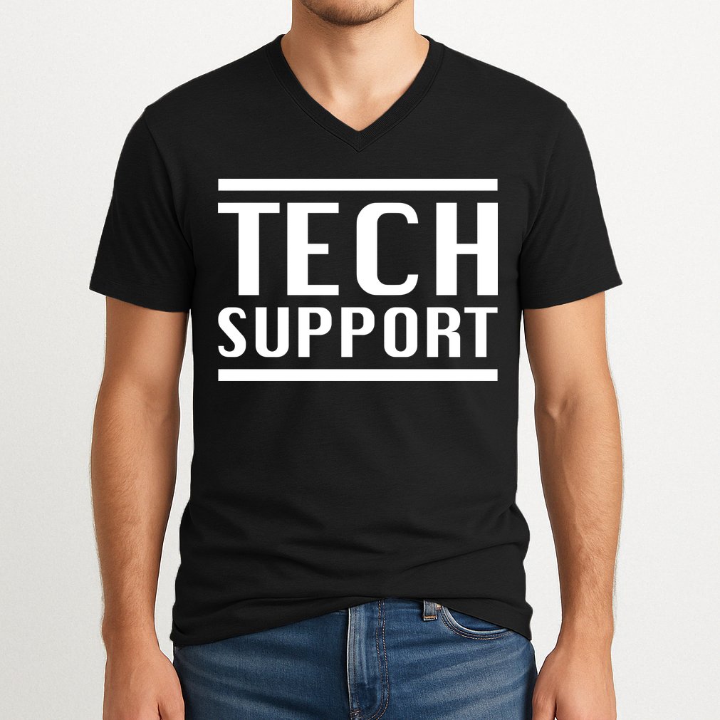 Tech Support V-Neck T-Shirt