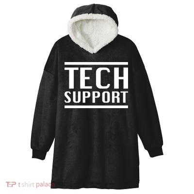 Tech Support Hooded Wearable Blanket