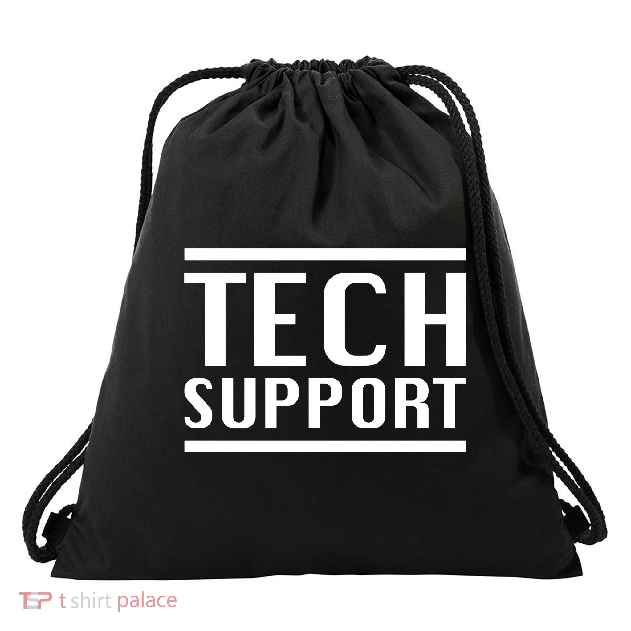 Tech Support Drawstring Bag