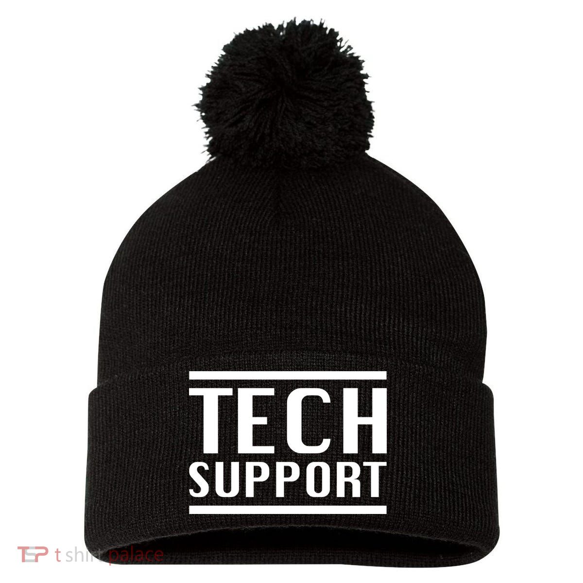 Tech Support Pom Pom 12in Knit Beanie