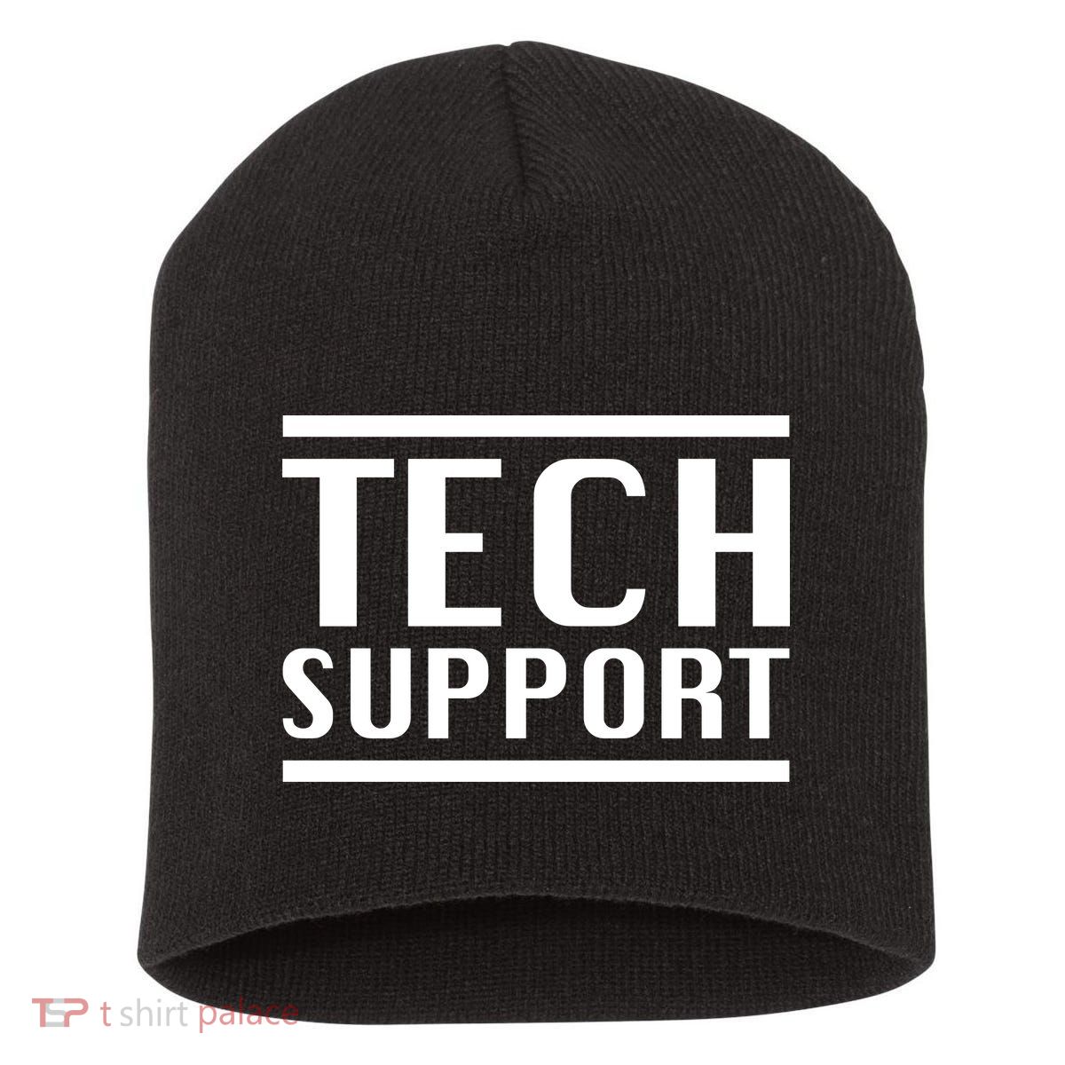 Tech Support Short Acrylic Beanie