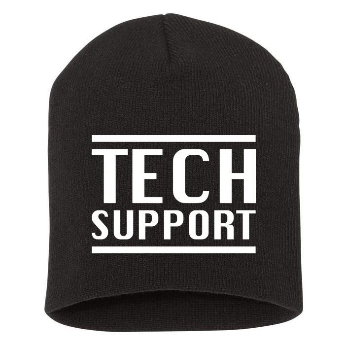 Tech Support Short Acrylic Beanie