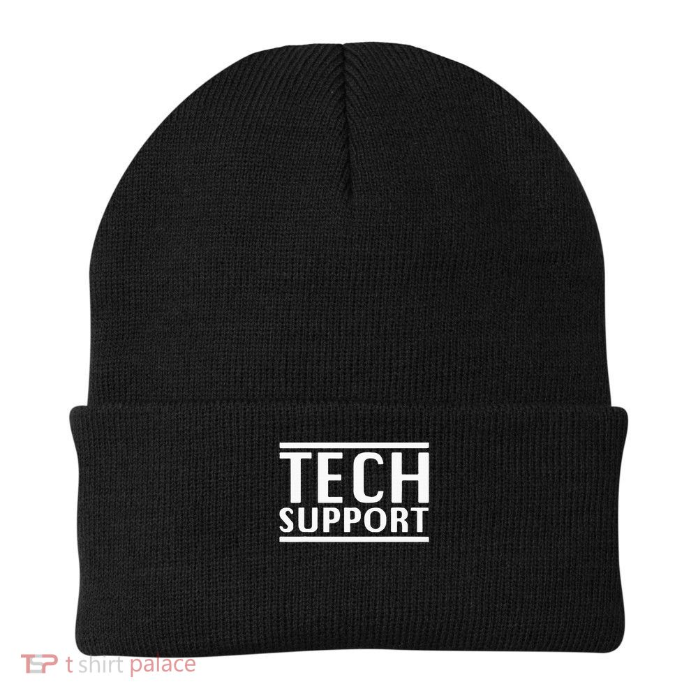 Tech Support Knit Cap Winter Beanie
