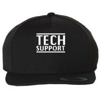 Tech Support Wool Snapback Cap
