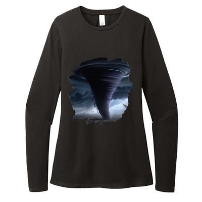 Tornado Storm Tornados Nature Weather Chaser Meteorologist Womens CVC Long Sleeve Shirt