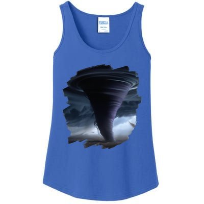 Tornado Storm Tornados Nature Weather Chaser Meteorologist Ladies Essential Tank