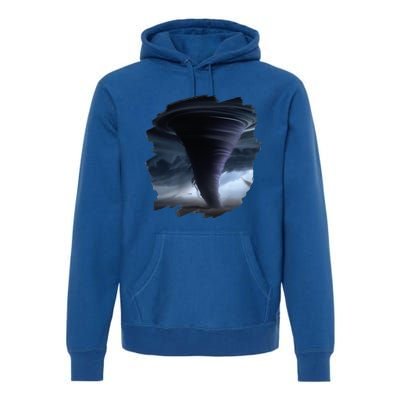 Tornado Storm Tornados Nature Weather Chaser Meteorologist Premium Hoodie