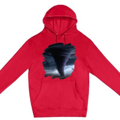 Tornado Storm Tornados Nature Weather Chaser Meteorologist Premium Pullover Hoodie