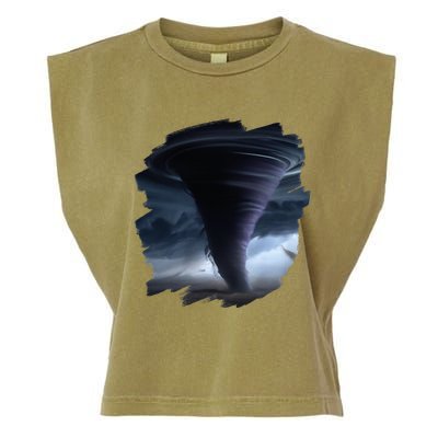 Tornado Storm Tornados Nature Weather Chaser Meteorologist Garment-Dyed Women's Muscle Tee