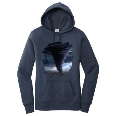 Tornado Storm Tornados Nature Weather Chaser Meteorologist Women's Pullover Hoodie