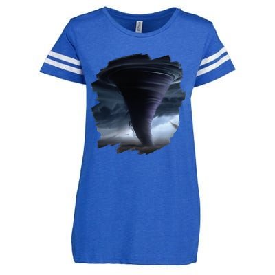 Tornado Storm Tornados Nature Weather Chaser Meteorologist Enza Ladies Jersey Football T-Shirt