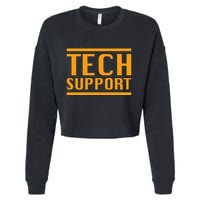 Tech Support Cropped Pullover Crew