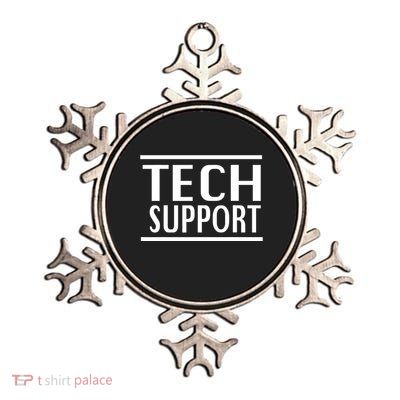 Tech Support Metallic Star Ornament