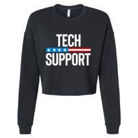 Tech Support Cropped Pullover Crew