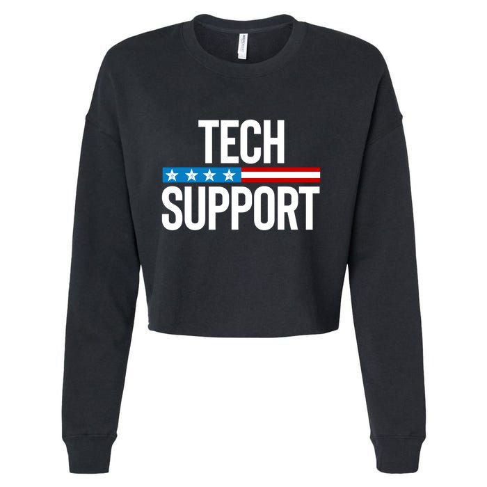 Tech Support Cropped Pullover Crew