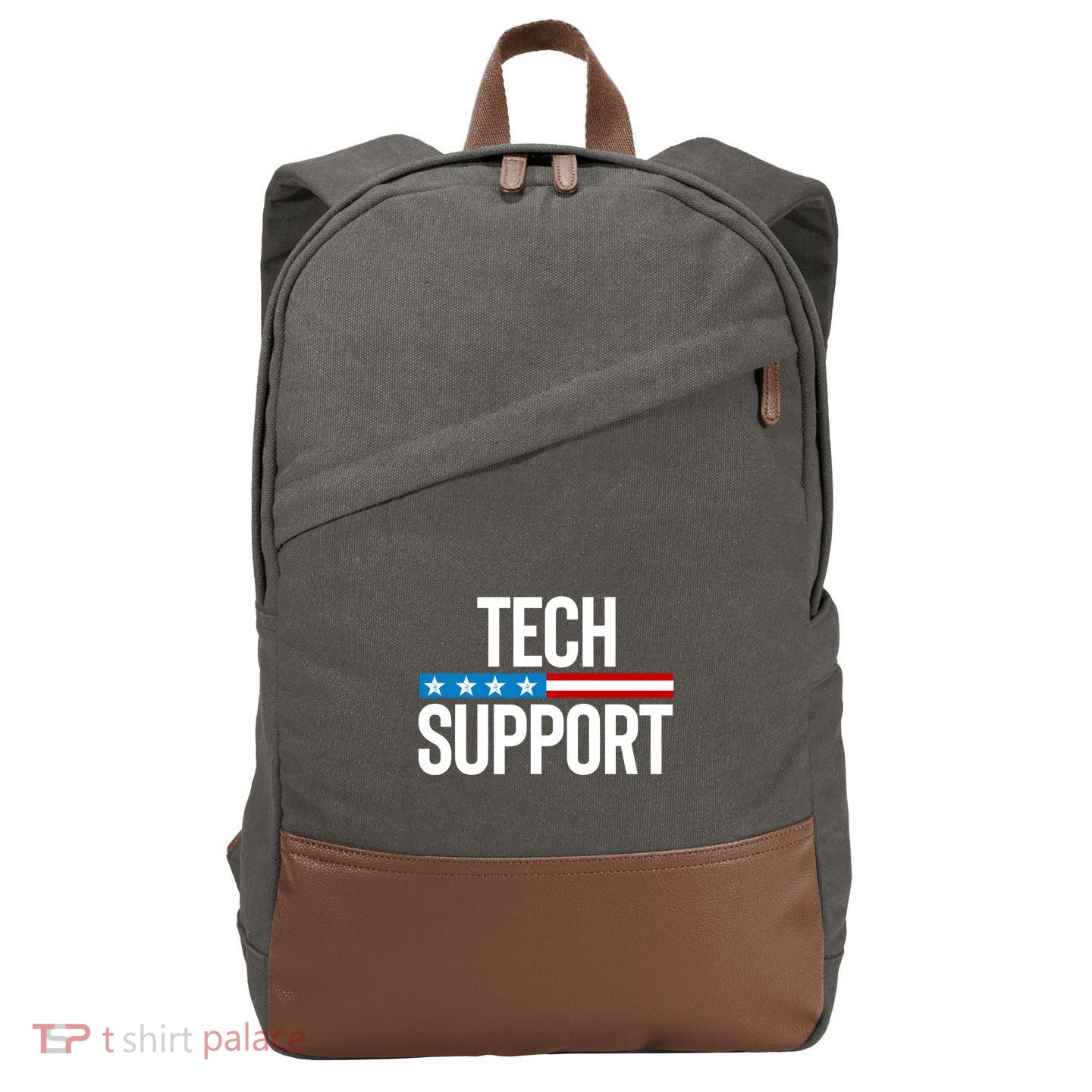 Tech Support Cotton Canvas Backpack