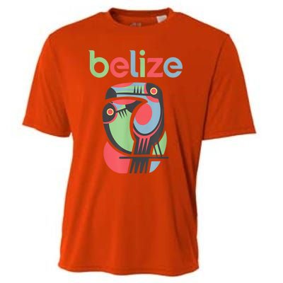 Tropical Summer Toucan Bird Colorful Belize Souvenir Cooling Performance Crew T-Shirt