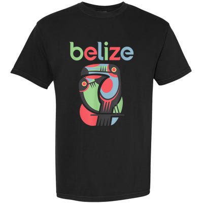 Tropical Summer Toucan Bird Colorful Belize Souvenir Garment-Dyed Heavyweight T-Shirt