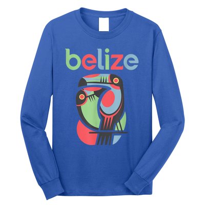 Tropical Summer Toucan Bird Colorful Belize Souvenir Long Sleeve Shirt