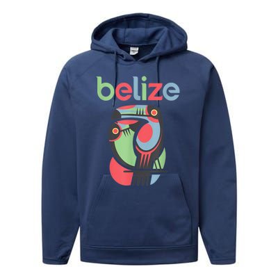 Tropical Summer Toucan Bird Colorful Belize Souvenir Performance Fleece Hoodie