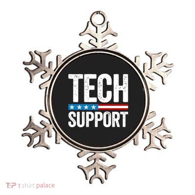 Tech Support Metallic Star Ornament