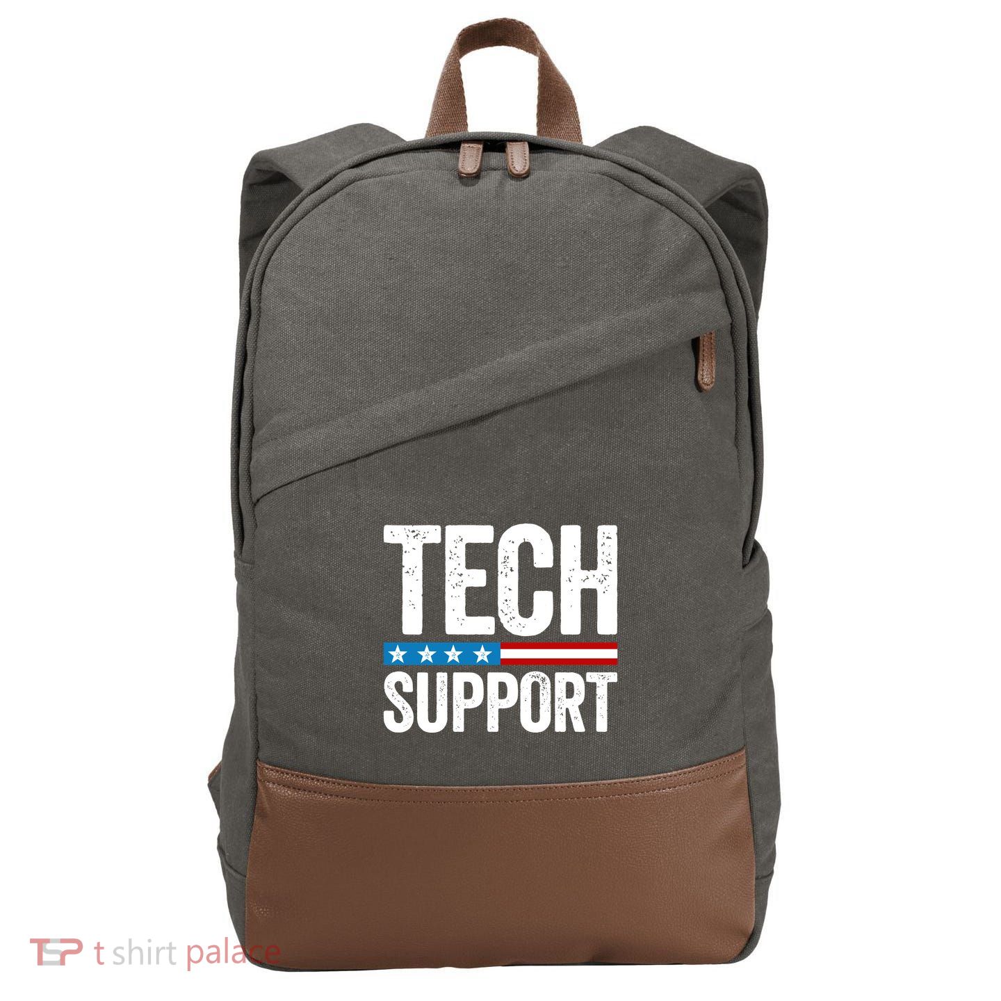 Tech Support Cotton Canvas Backpack