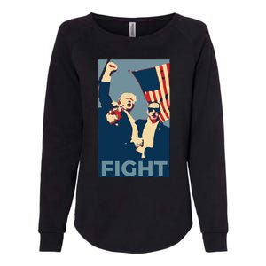 Trump Shot Trump Fight Womens California Wash Sweatshirt