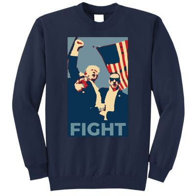 Trump Shot Trump Fight Tall Sweatshirt