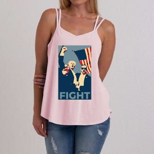 Trump Shot Trump Fight Women's Strappy Tank