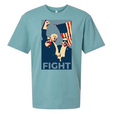 Trump Shot Trump Fight Sueded Cloud Jersey T-Shirt