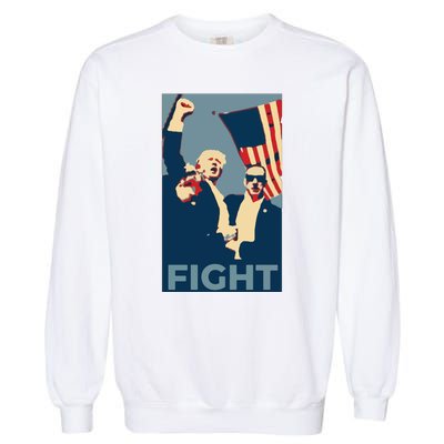 Trump Shot Trump Fight Garment-Dyed Sweatshirt