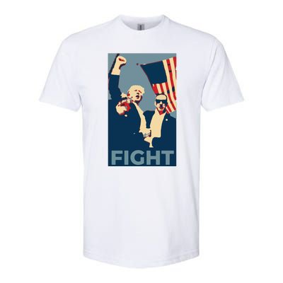 Trump Shot Trump Fight Softstyle® CVC T-Shirt