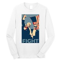 Trump Shot Trump Fight Long Sleeve Shirt