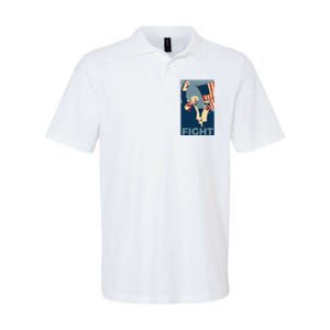 Trump Shot Trump Fight Softstyle Adult Sport Polo