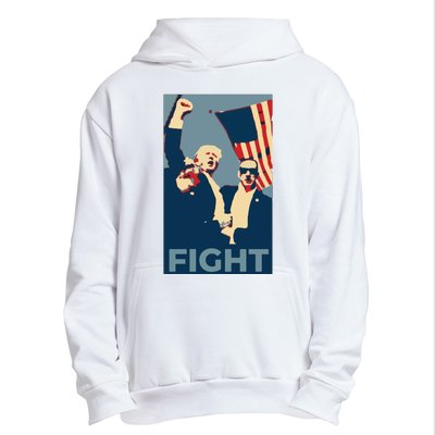 Trump Shot Trump Fight Urban Pullover Hoodie