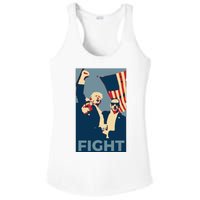 Trump Shot Trump Fight Ladies PosiCharge Competitor Racerback Tank