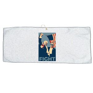 Trump Shot Trump Fight Large Microfiber Waffle Golf Towel