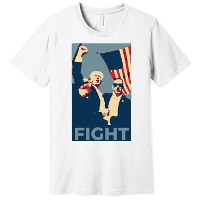 Trump Shot Trump Fight Premium T-Shirt