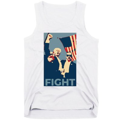 Trump Shot Trump Fight Tank Top