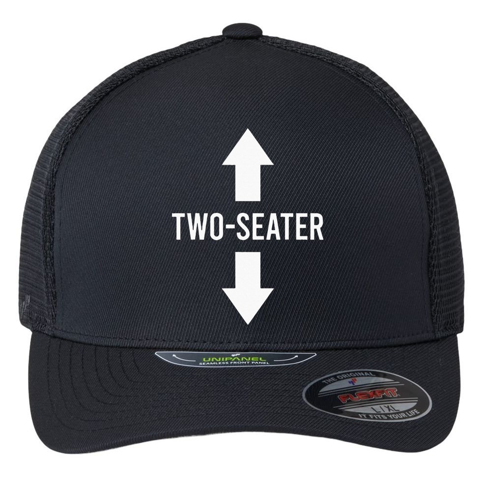 Two Seater TwoSeater 2 Seater Two Seater Flexfit Unipanel Trucker Cap