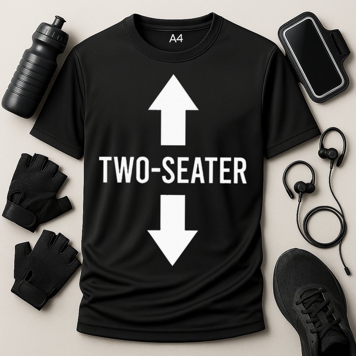 Two Seater TwoSeater 2 Seater Two Seater Cooling Performance Crew T-Shirt
