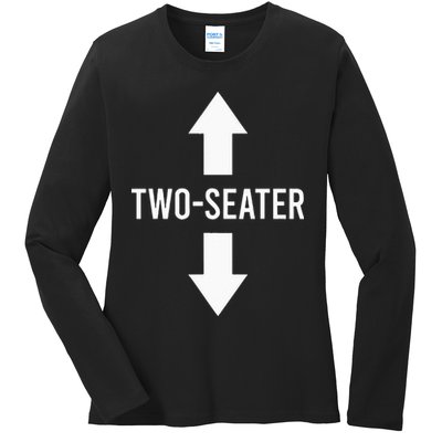 Two Seater TwoSeater 2 Seater Two Seater Ladies Long Sleeve Shirt