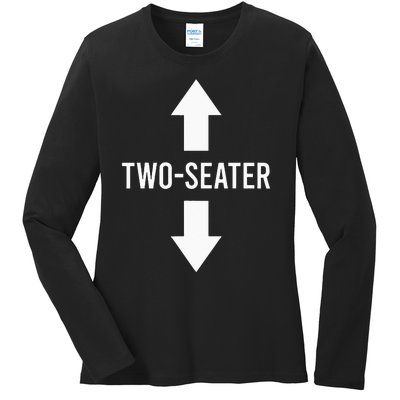 Two Seater TwoSeater 2 Seater Two Seater Ladies Long Sleeve Shirt