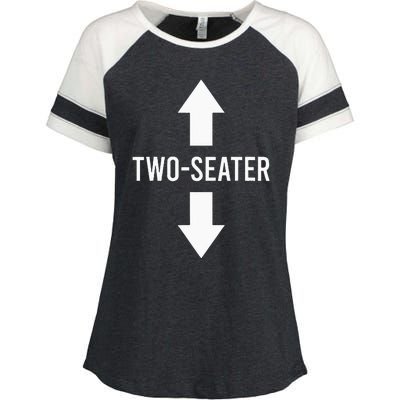 Two Seater TwoSeater 2 Seater Two Seater Enza Ladies Jersey Colorblock Tee